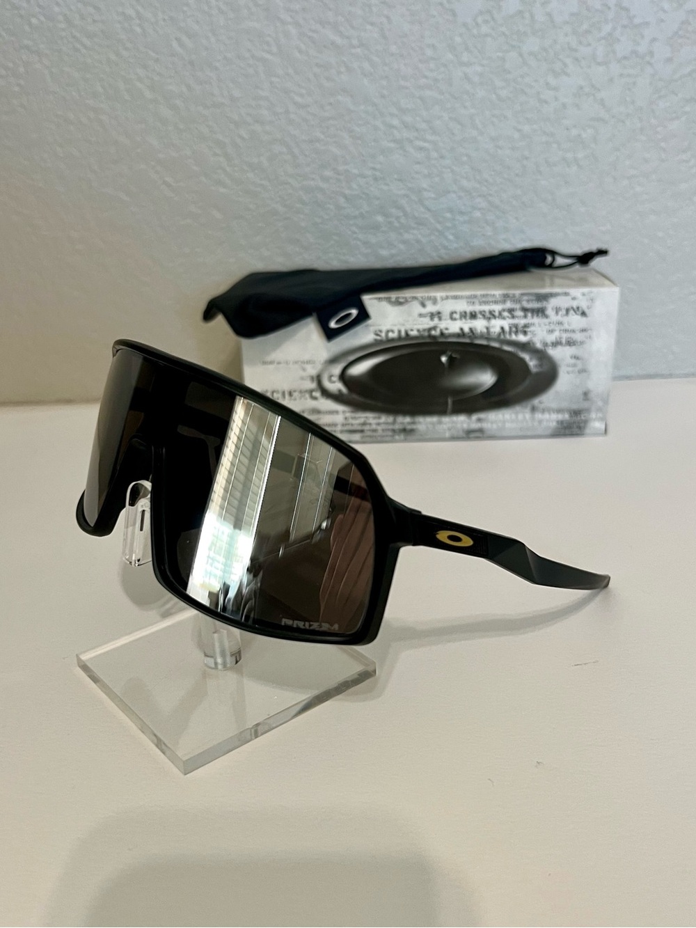 Oakley Sutro Chrome Iridium Sunglasses - Picture 1 of 9